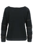Pure Cotton Sweatshirt Kara Patch Black Patchwork