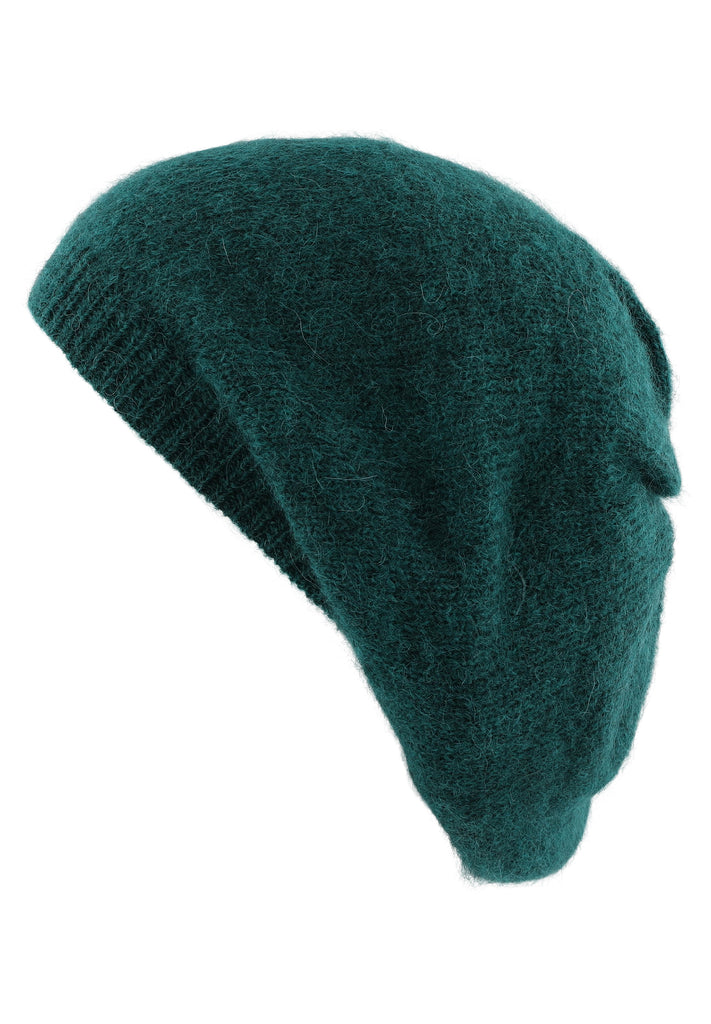 Alpaca Hat Beret Nanu Veggie Emerald