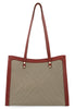Handbag / Working Bag Merkatina City Brown Scarlet